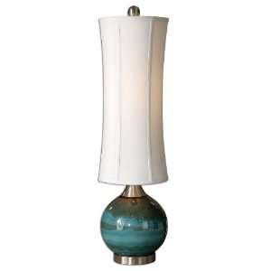  Uttermost 33 Atherton Lamps Glossy Blue Ceramic With An 