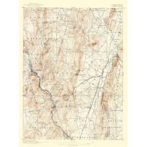  USGS TOPO MAP GRANBY SHEET CONNECTICUT (CT) 1892