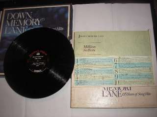 Down Memory Lane 65 years of Song Hits 10 LPs BOX Readers Digest NM 