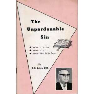  The unpardonable sin B R Lakin Books