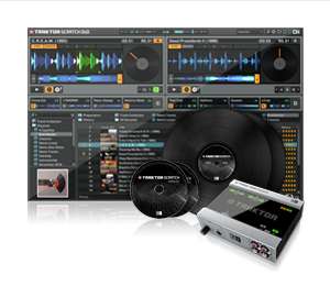 Professional digital vinyl system with TRAKTOR AUDIO 6 interface, two 