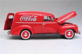 Coca Cola 1940 Ford Delivery Sedan 124 Scale Diecast Replica / New 