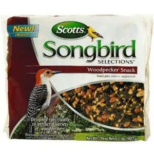  Scotts Songbird Selections Woodpecker Snack (Pack of 4) Patio, Lawn