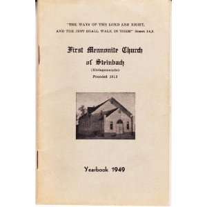   Church of Steinbach (Kleingemeinde) Yearbook 1949 Uncredited Books