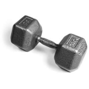  Pro Hex Dumbbell with Cast Ergo Handle   Grey 70 lb 