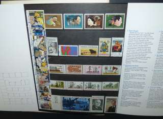   1973 US POSTAL SERVICE MINT SET OF COMMEMORATIVE STAMPS COLLECTION,MNH