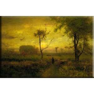    Sunrise 16x10 Streched Canvas Art by Inness, George