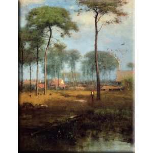   Springs 12x16 Streched Canvas Art by Inness, George