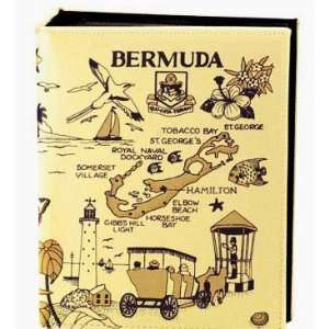 Bermuda Map Embossed Photo Album 100 Photos / 4x6  Kitchen 
