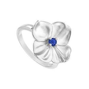   Flower Ring  .925 Sterling Silver   0.10 CT TGW 