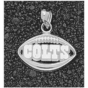  LogoArt Indianapolis Colts Sterling Silver 7/16 Inch X 3/4 