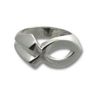  Christian Fish Ichthus Sterling Silver Ring Size 10 Arts 