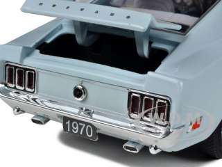 1970 FORD MUSTANG BOSS 429 LIGHT BLUE 1/24 DIECAST CAR M2 MACHINES 