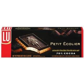 LU Petit Ecolier Biscuits, Extra Dark 70% Cocoa, 5.29 Ounce Boxes 