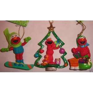  Sesame Street Ornament   Three Elmo Ornaments Everything 