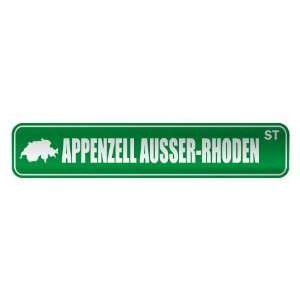   APPENZELL AUSSER RHODEN ST  STREET SIGN CITY 