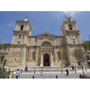  Front Exterior of St. Johns Co Cathedral, Valletta, Malta 