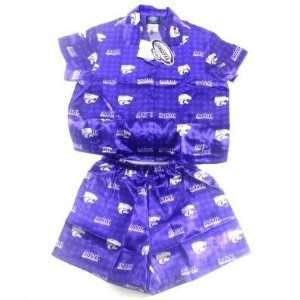  Ladies 2 Piece Purple Pajama Short Set / Loungewear