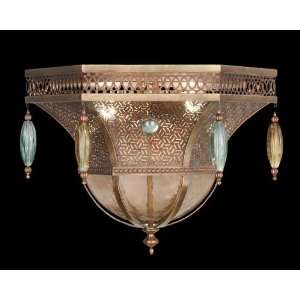 Fine Art Lamps 576040, Byzance Round Blown Glass Flush Mount Lighting 