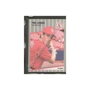  1989 Fleer Regular #453 Tim Jones, St. Louis Cardinals 