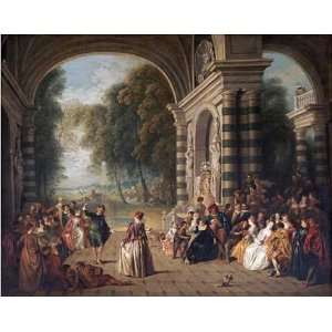  The Pleasures of The Ball by Jean Baptiste Joseph Pater 