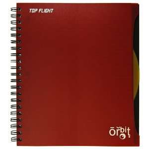  Top Flight Orbit 1 Subject Poly Cover Twin Wire Notebook 