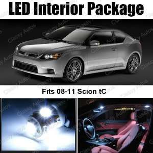  Scion tC WHITE Interior LED Package (7 Pieces) Automotive
