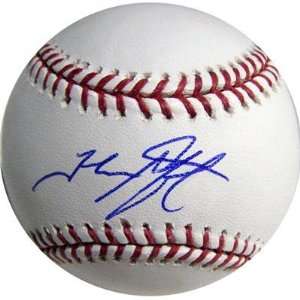  John Axford Signed Baseball   Plain Sig)   Autographed 