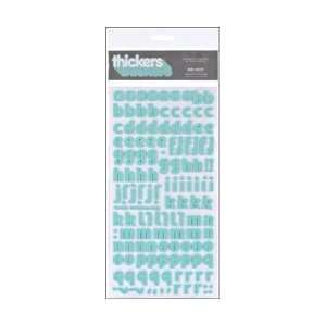  Thickers Foam Alphabet Stickers 6X11 Sheet   Robins Egg 