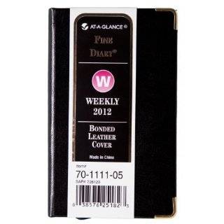 AT A GLANCE Fine Diary Weekly/Monthly Diary, Black, 2012 (70 1111 05)