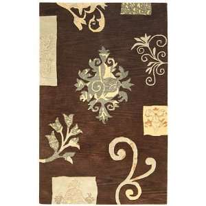  Rizzy Pandora Brown Hand Tufted Wool Rug, 3 ft x 5 ft 