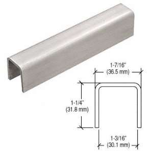   L10BS CRL Brushed Stainless U Channel Cap for 21.52 mm Glass  3 m Long