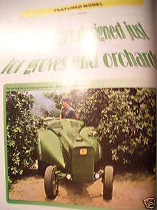 John Deere Orchard & Grove Tractors Green magazine  