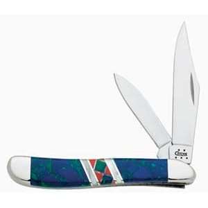  Case   Peanut, Azurite, 2 Blades