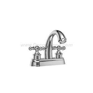  Riobel FI04+BNG 4 Center set lavatory faucet W/ Cross 