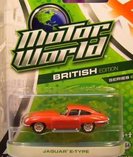 GREENLIGHT 164 SCALE MOTOR WORLD SERIES ISSUE #6 RED JAGUAR E TYPE