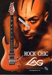 Lag Arkane Master Electric Guitar paper advert 2006  