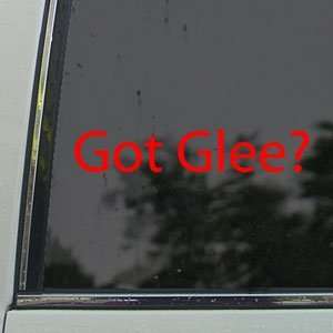  Got Glee? Red Decal Club Singing Tv Show Window Red 