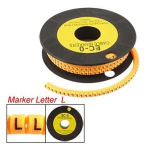  Yellow Wire Clips Letter L EC O Types Tubes Cable Markers 