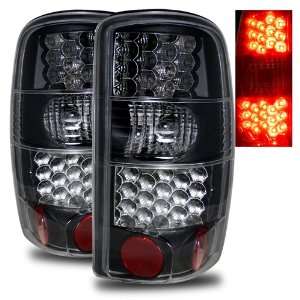 00 06 Chevy Surburban Black LED Tail Lights (Will Fit Models With Barn 