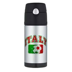  Thermos Travel Water Bottle Italy Italian Soccer Grunge 