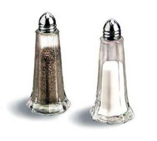 Eiffel Tower Style Clear Glass Salt & Pepper Shakers  