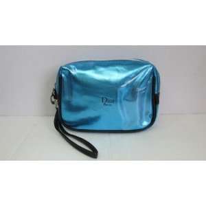  Christian Dior Cosmetics Bag   Beauty Blue Metallic 