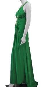 NWT IGNITE EVENINGS BEADED HALTER GOWN LONG DRESS GREEN 2  