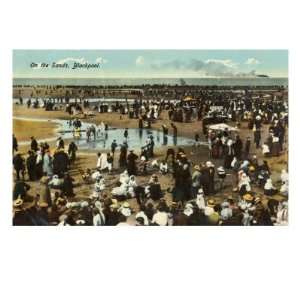  Seaside at Blackpool at turn of the century Premium Giclee 