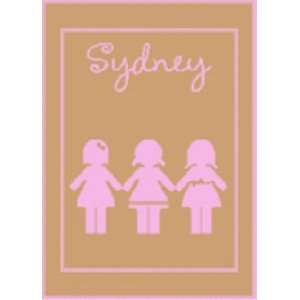  Personalized Blanket with Paper Dolls Baby