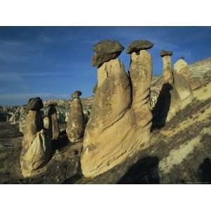 Turkish Rock Formations Called Fairy Chimneys and Devils Cones Premium 