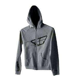  Fly Racing Womens Decay Zip Up Hoody   Large/Grey 