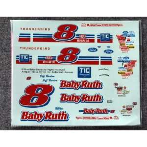  Nascar Decal 8 Jeff Burton Baby Ruth Thunderbird 