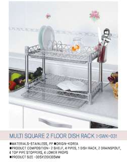 Kitchen shelves★Multi Square 2F Dish Rack★DIY★Shelf  